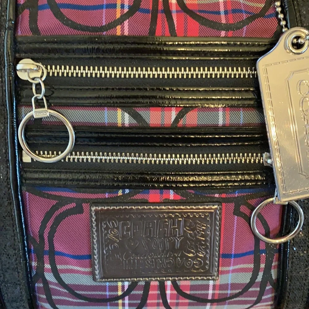 Coach Pink and Black Women's Tote Bag - Picture 3 of 12